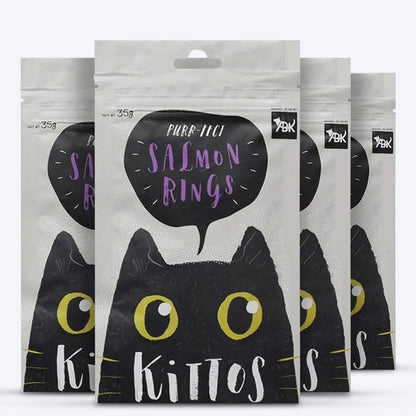 Kittos Purr-Fect Salmon Rings Cat Treats - 35 g