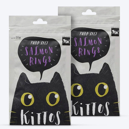 Kittos Purr-Fect Salmon Rings Cat Treats - 35 g