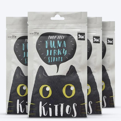 Kittos Purr-Fect Tuna Jerky Strips Cat Treats - 35 g