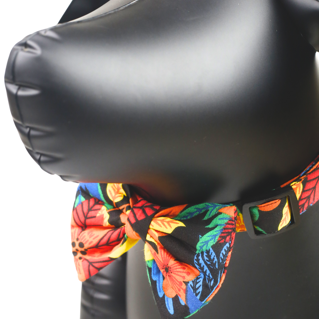 Petblush Hawai Print Bow Collars For Dogs