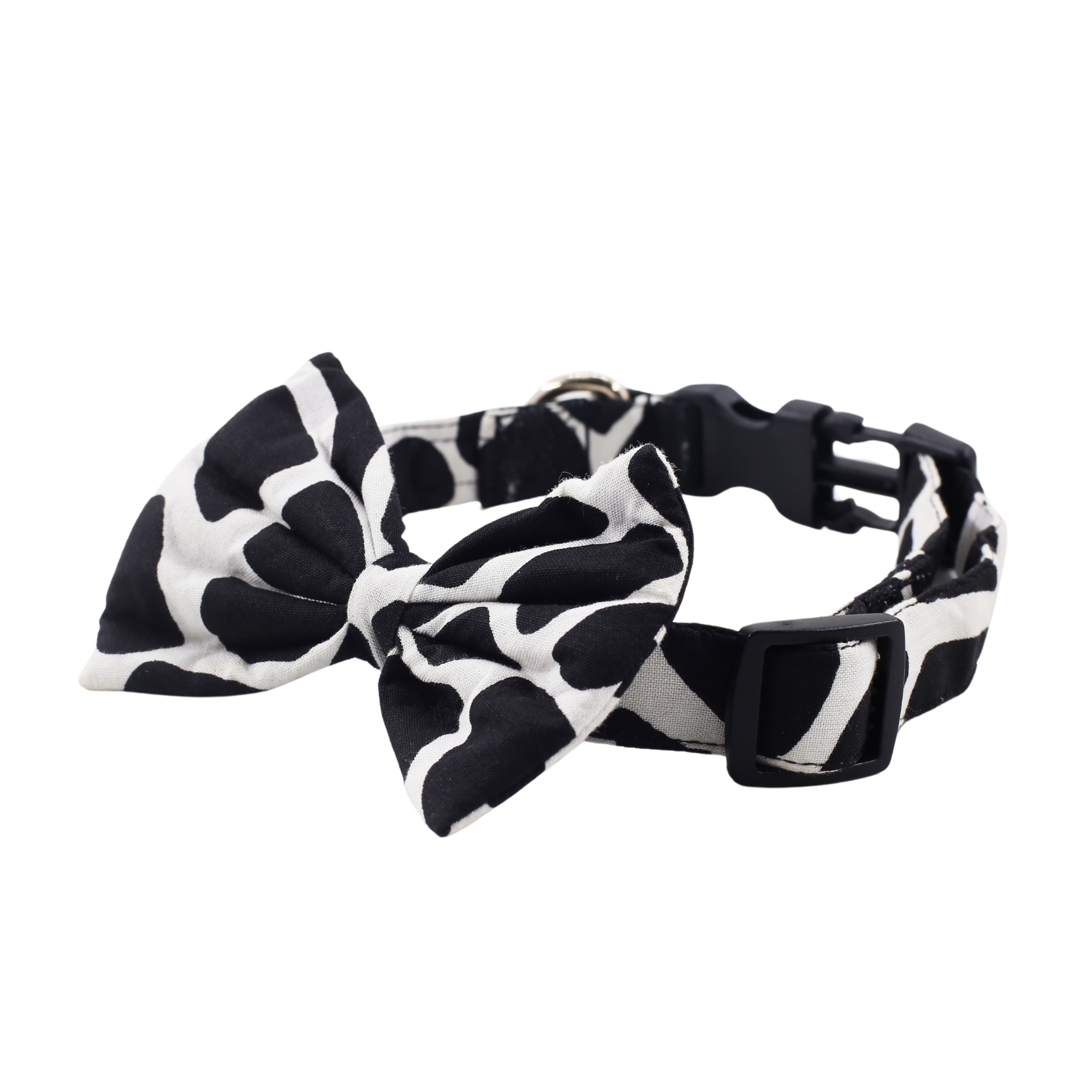 Petblush Cow Print Bow Collars For Dogs
