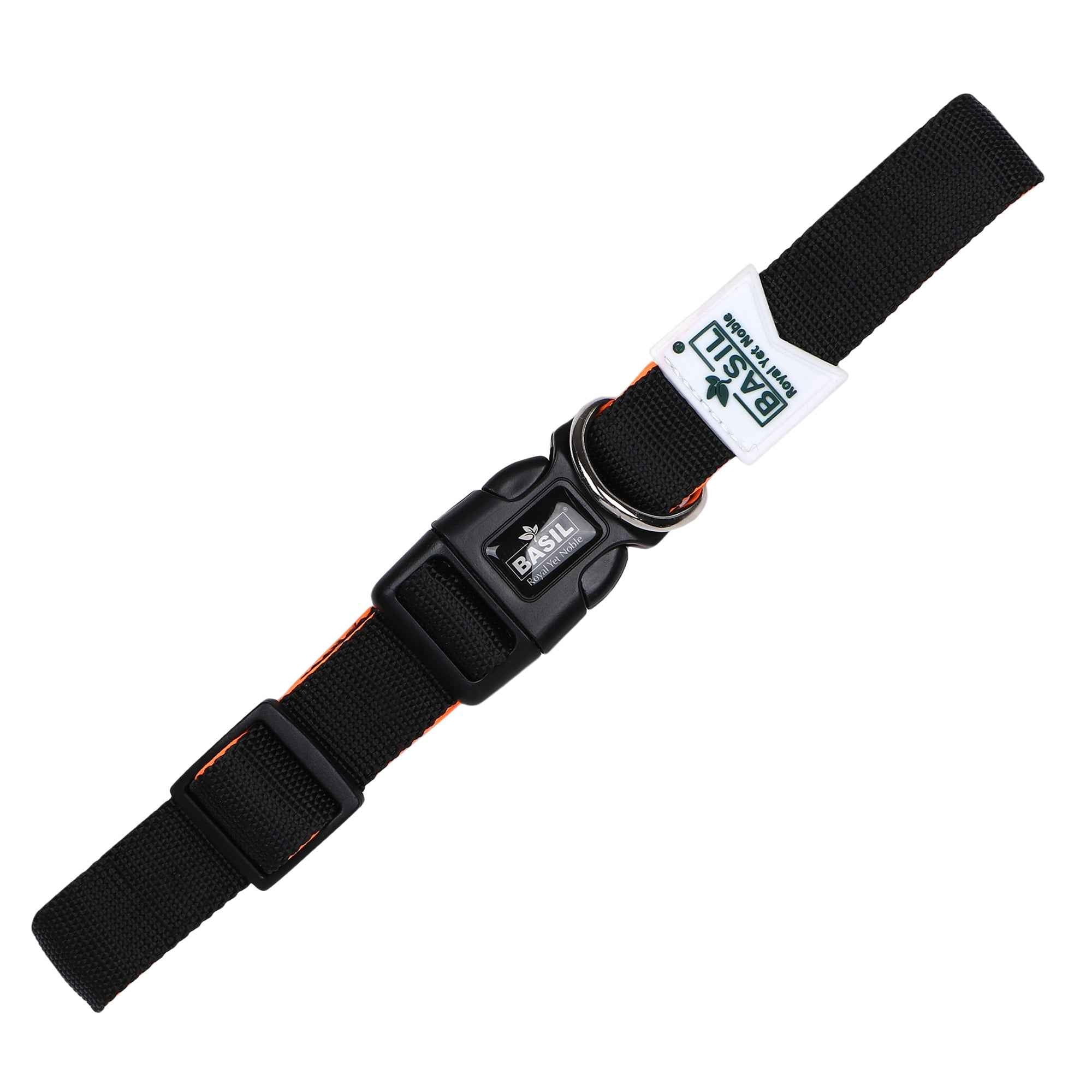 Padded Adjustable Collar for Dogs, Puppies & Cats (Black)