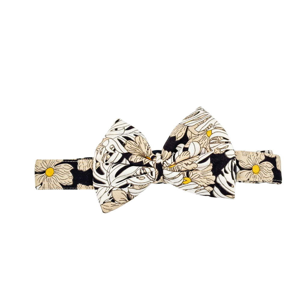 Petblush Floral Print Bow Collars For Dogs