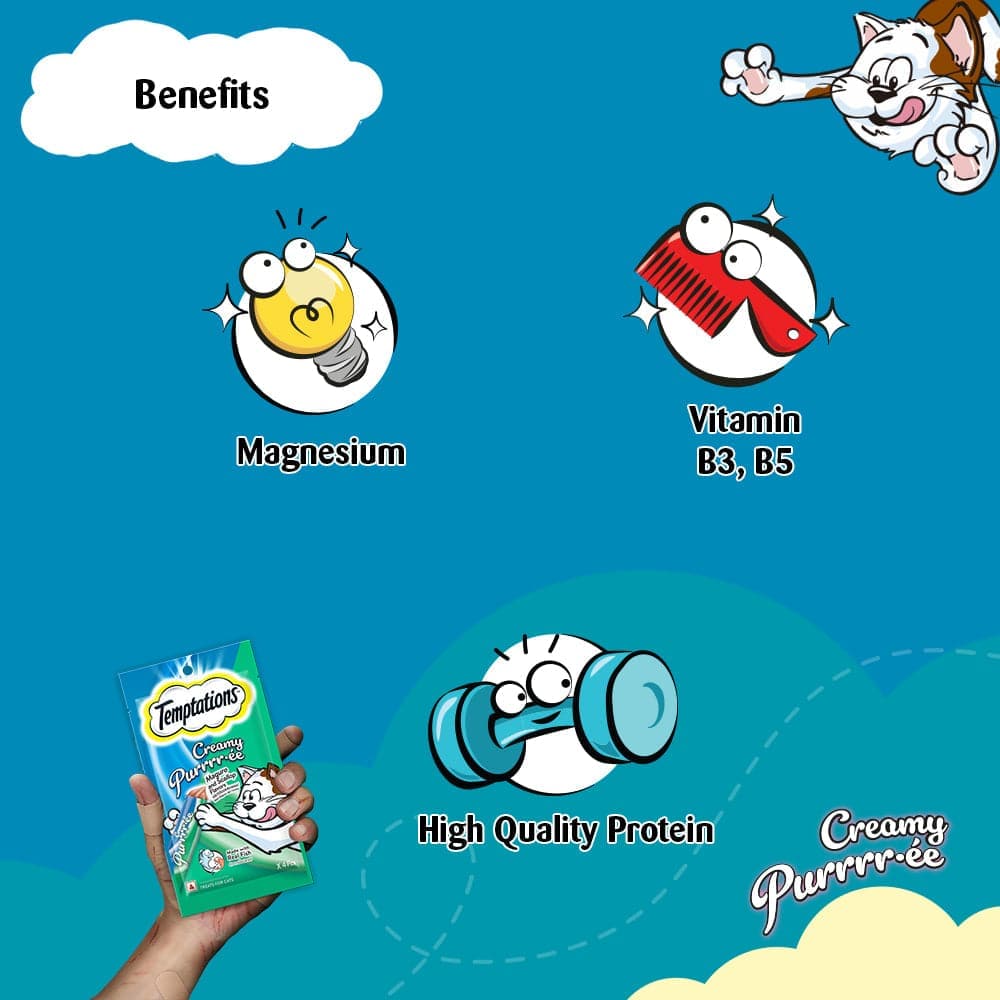 Temptations Creamy Purrrr ee Maguro & Scallop Cat Treats