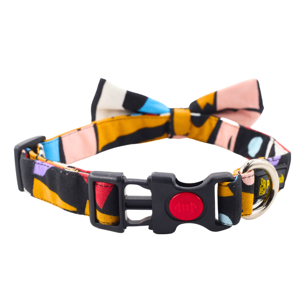Petblush Red Funky Bow Collar