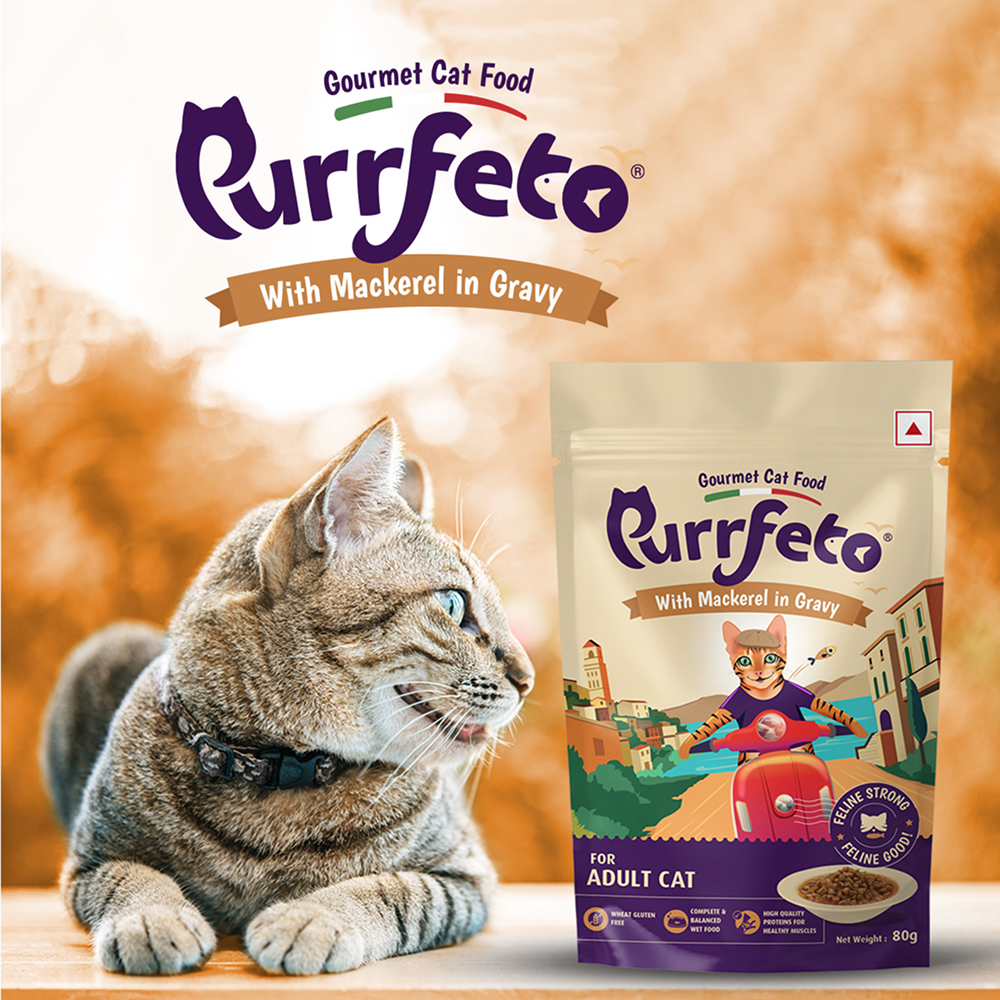 Purrfeto Mackerel in Gravy Adult Cat Wet Food