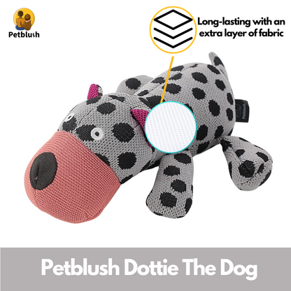 Petblush Dottie The Dog Plush Toy for Dogs & Cats