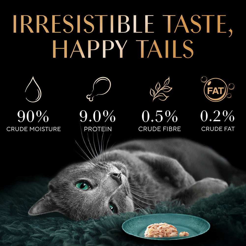 Sheba Tuna Fillet & Whole Prawns in Gravy Premium Cat Wet Food
