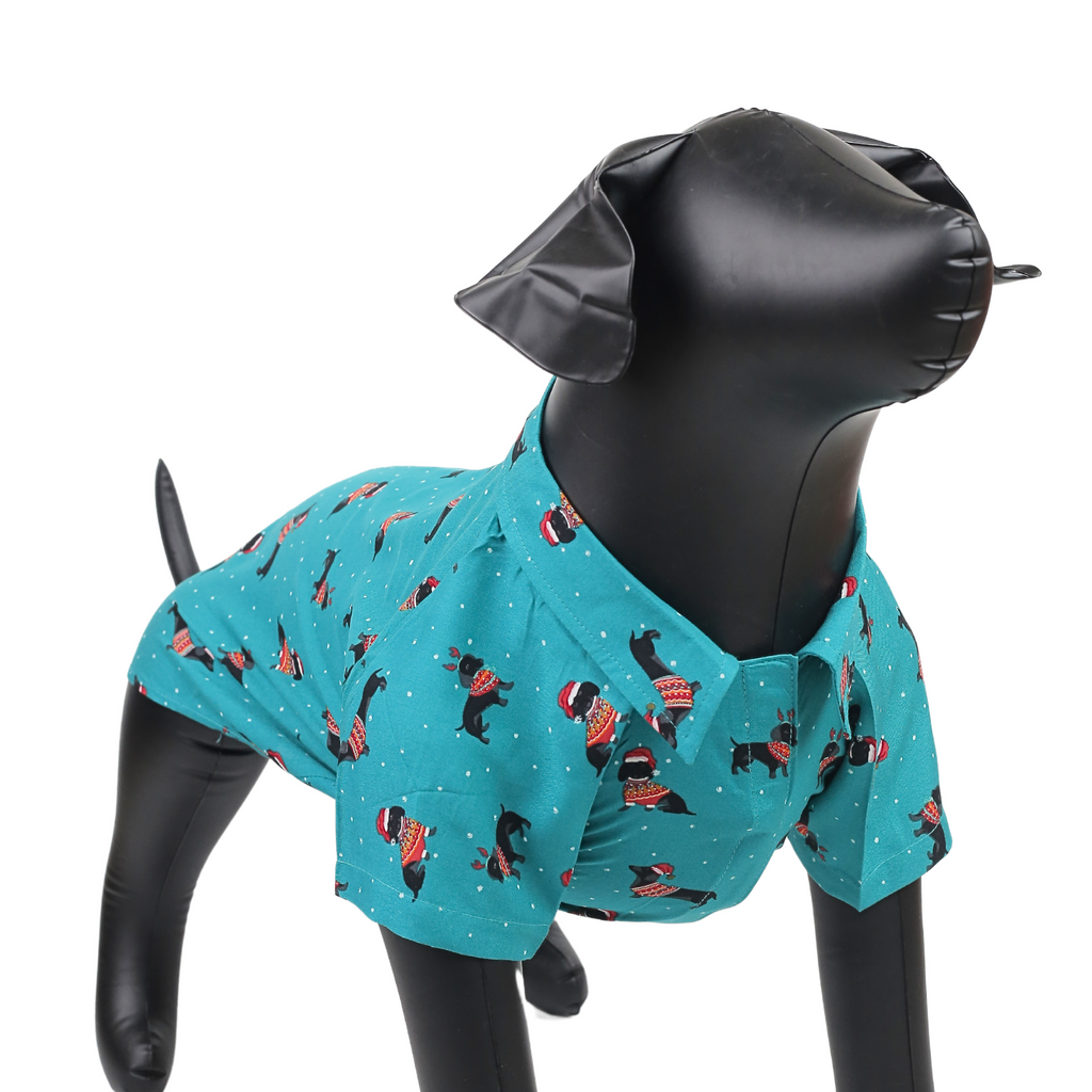 Petblush Christmas Dog Print Shirt