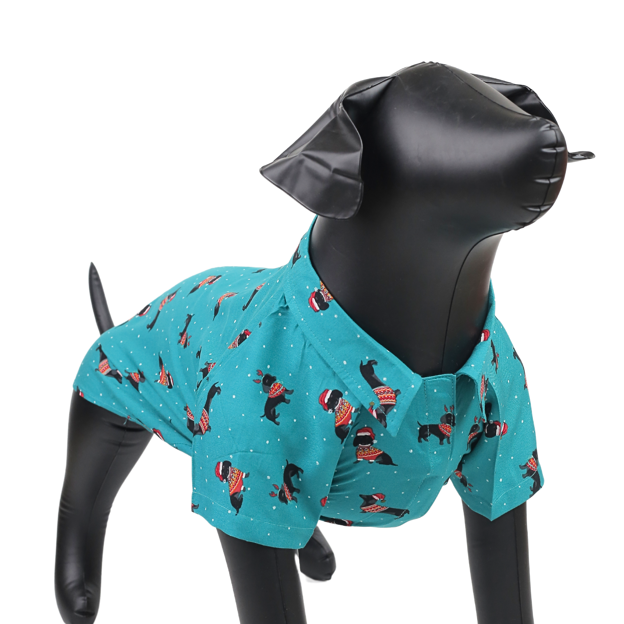 Petblush Christmas Dog Print Shirt