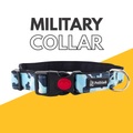 Petblush Military Print Padded Dog Collar