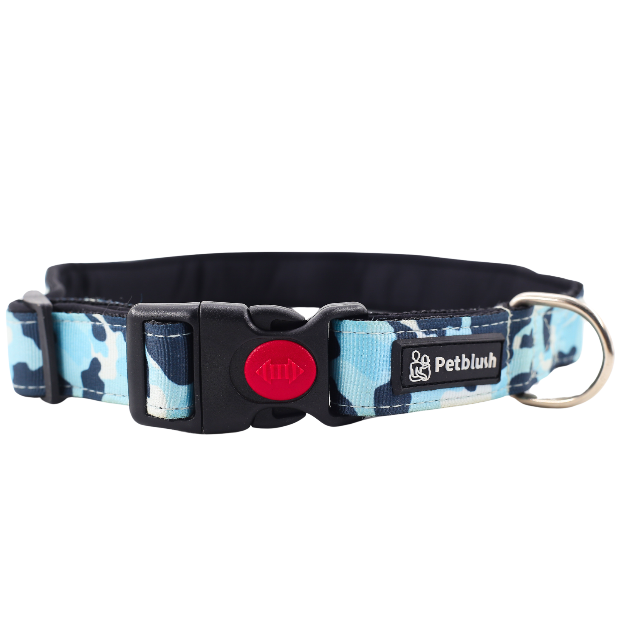 Petblush Military Print Padded Dog Collar