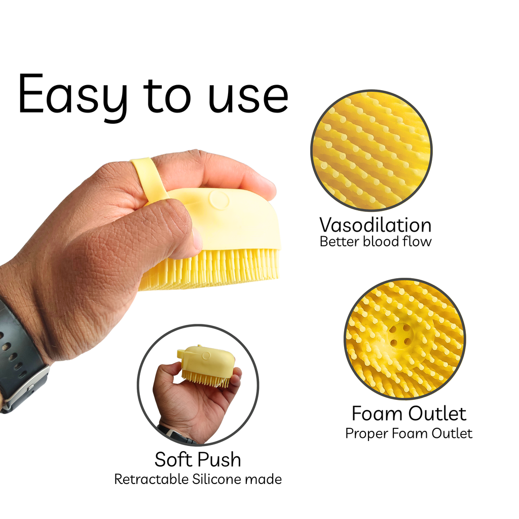 Petblush Pet Bath Brush Perfect For Cat & Dog