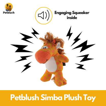 Petblush Simba The Girraffe Plush Toy for Dogs & Cats