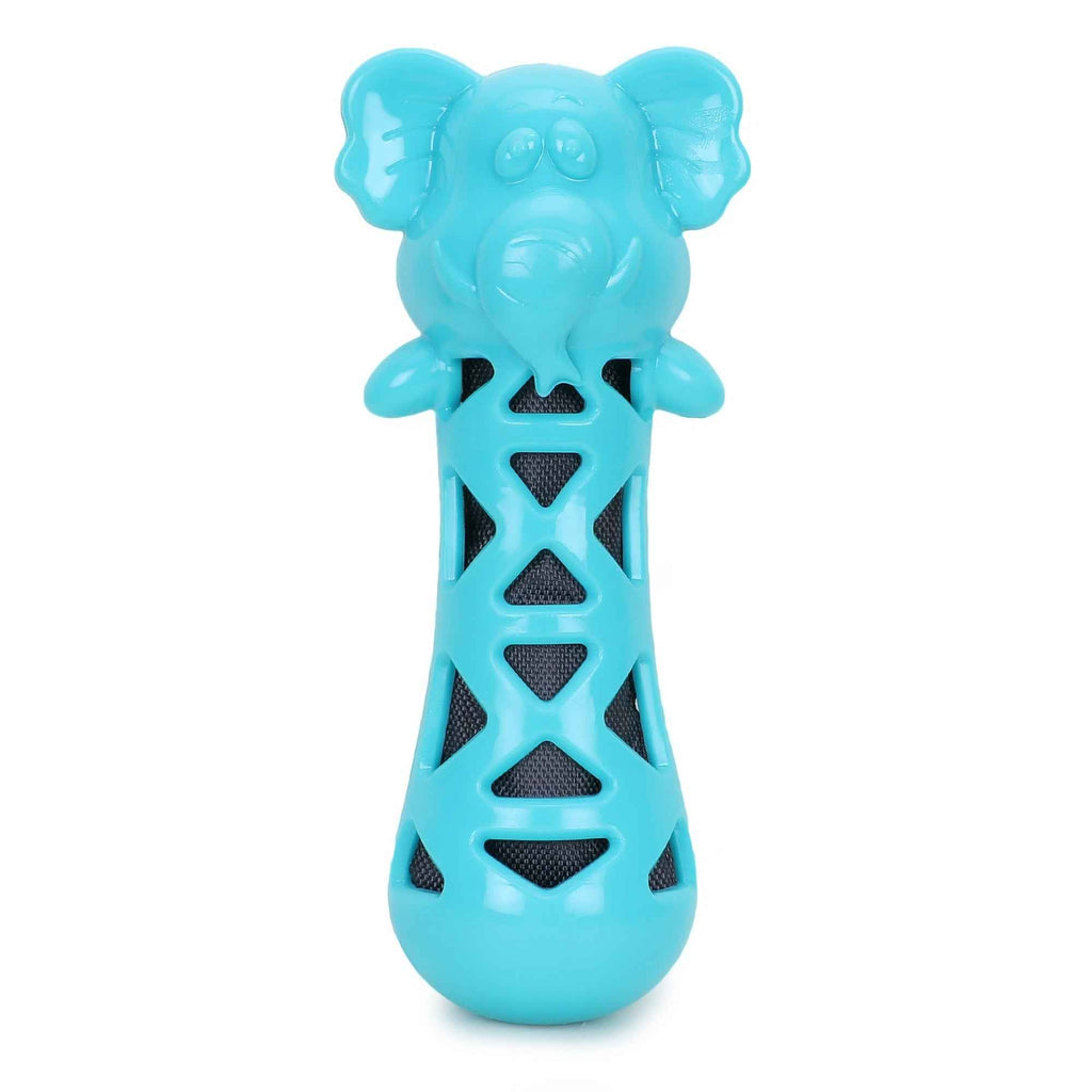 BASIL Crackling Elephant TPR Chew Toy for Dogs and Puppies
