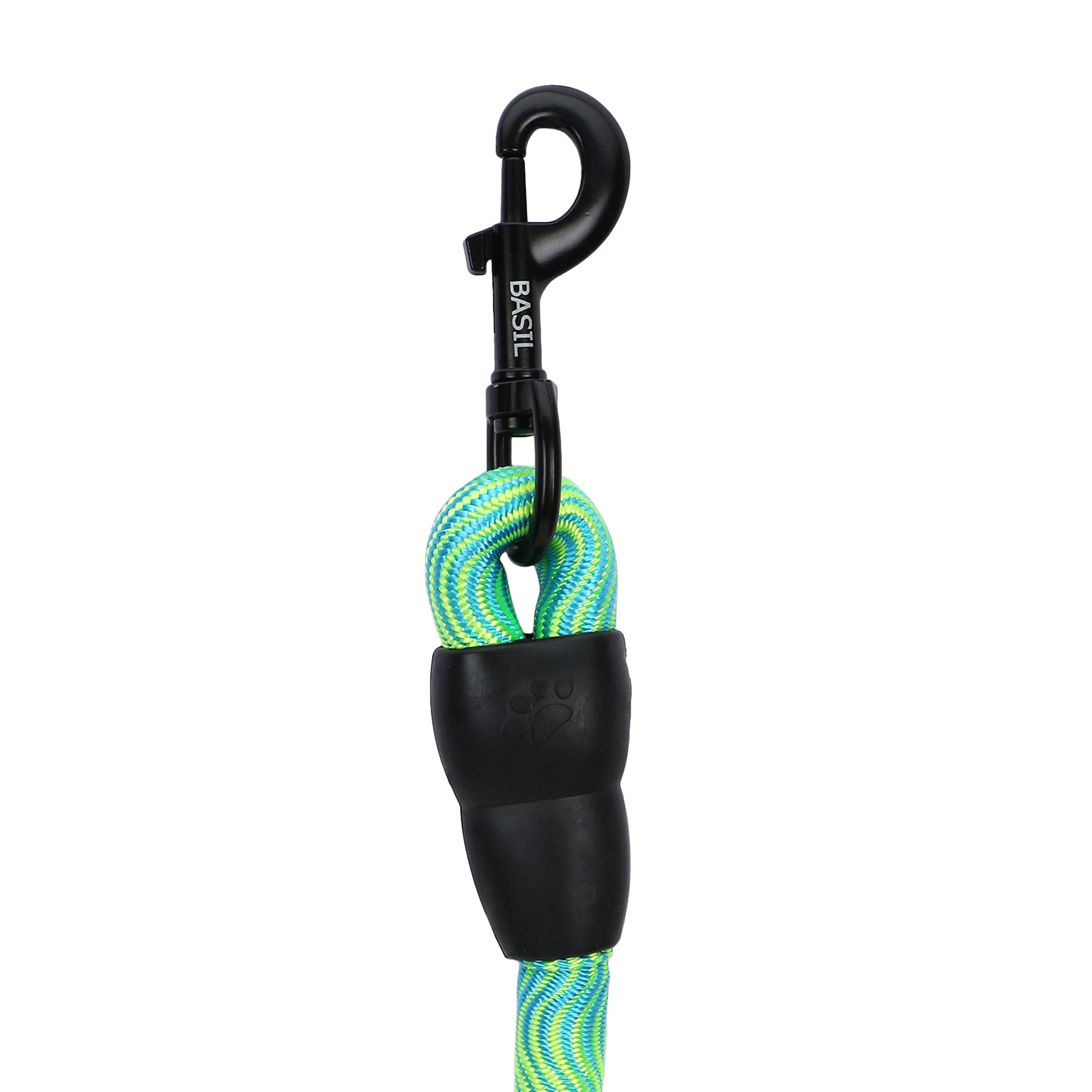 BASIL Rope Leash for Dogs & Puppies, 4 Feet (Yellow & Green)