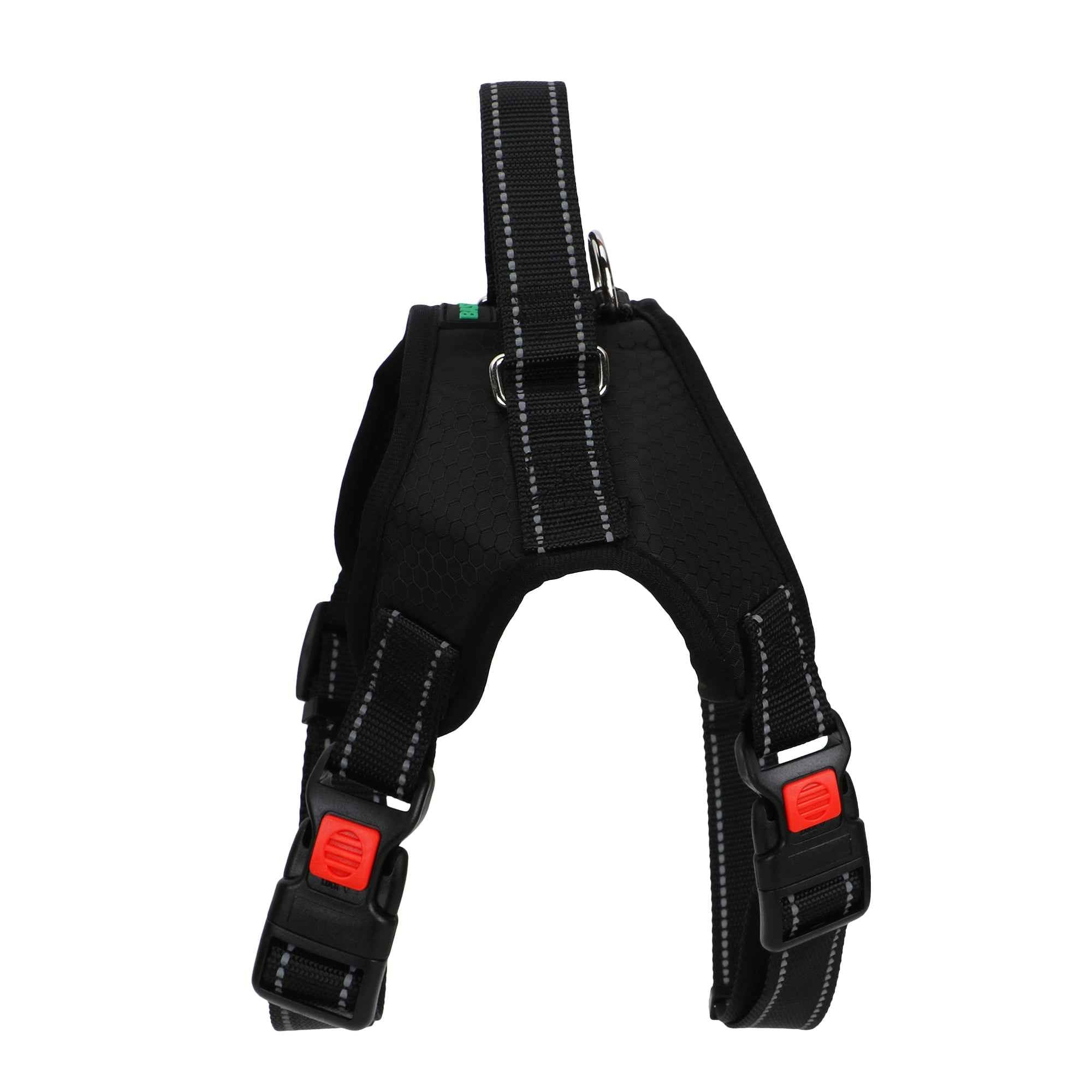 BASIL No-Pull Dog Harness with Handle – Adjustable, Durable, and Comfortable (Black)