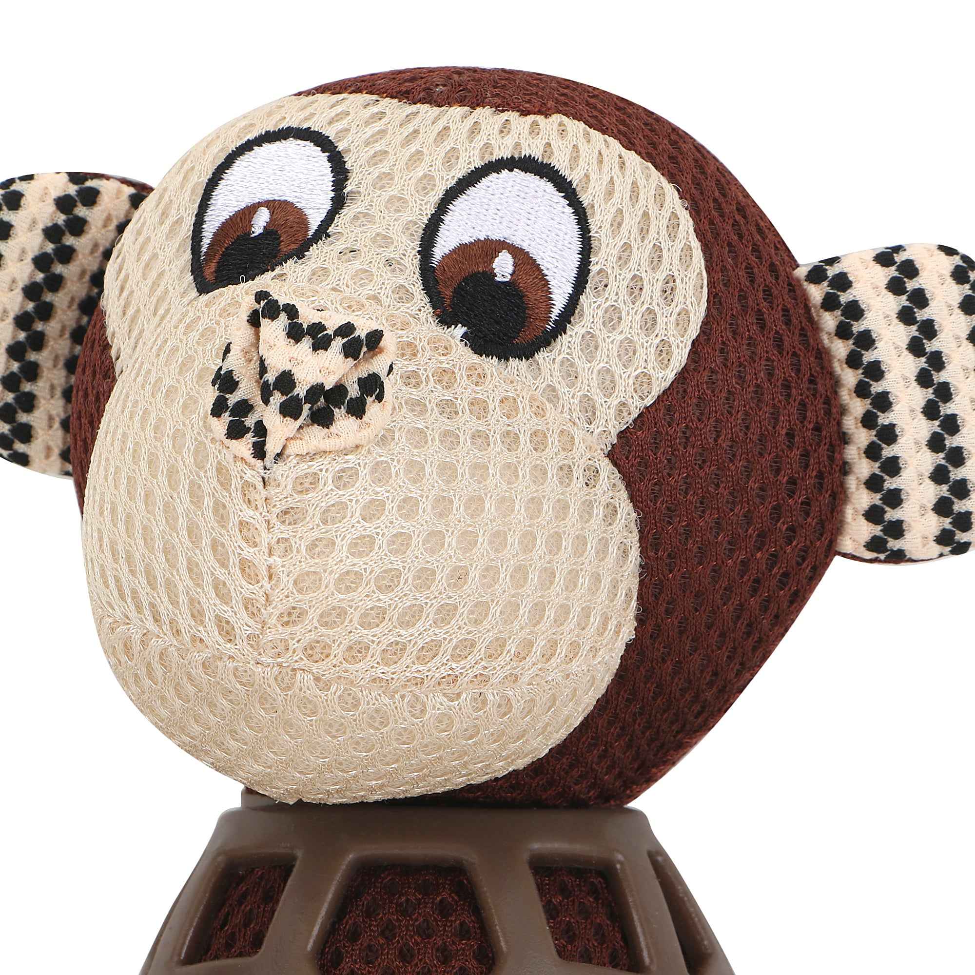 BASIL Monkey Plush Toy with TPR for Dogs & Puppies - Soft, Durable, and Fun Interactive Play