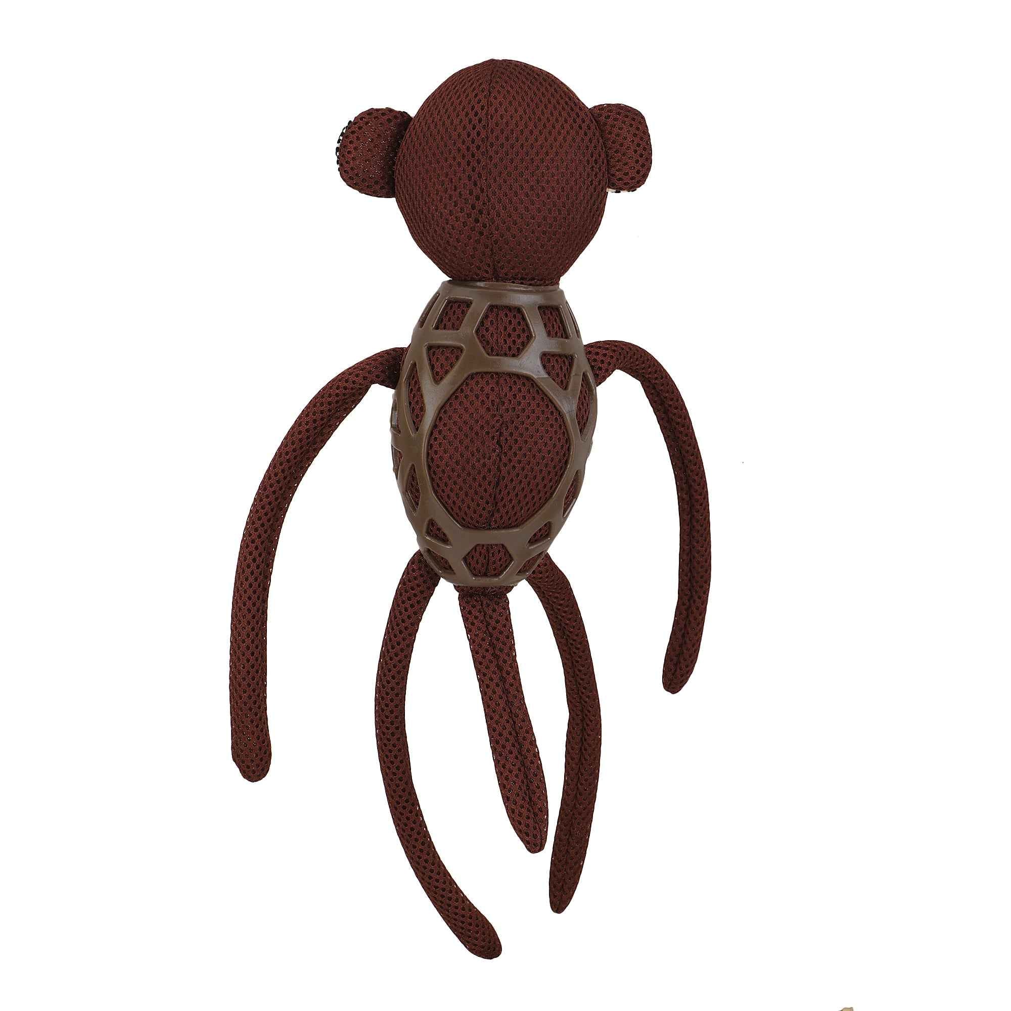 BASIL Monkey Plush Toy with TPR for Dogs & Puppies - Soft, Durable, and Fun Interactive Play