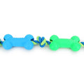 BASIL Double Bone on Rope Dog Chew Toy