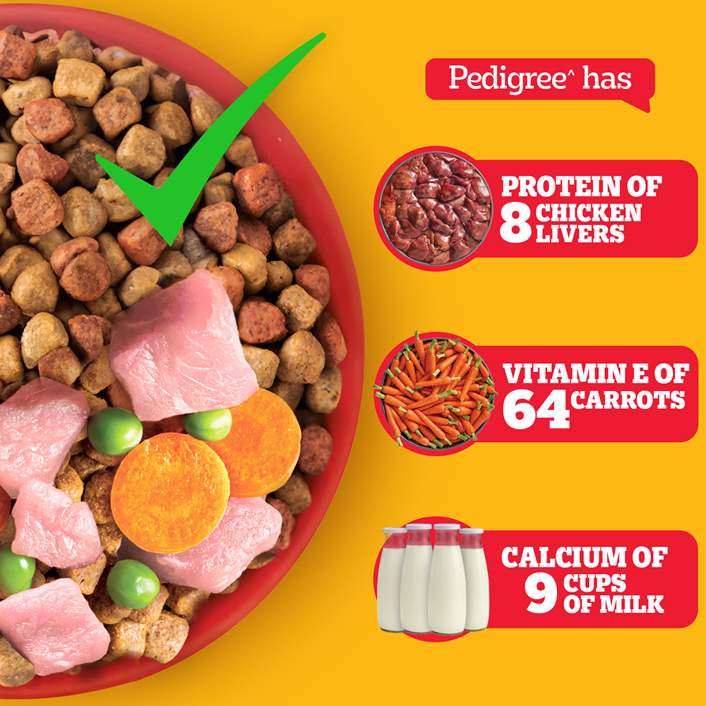 Pedigree Chicken and Vegetables Adult Dog Dry Food