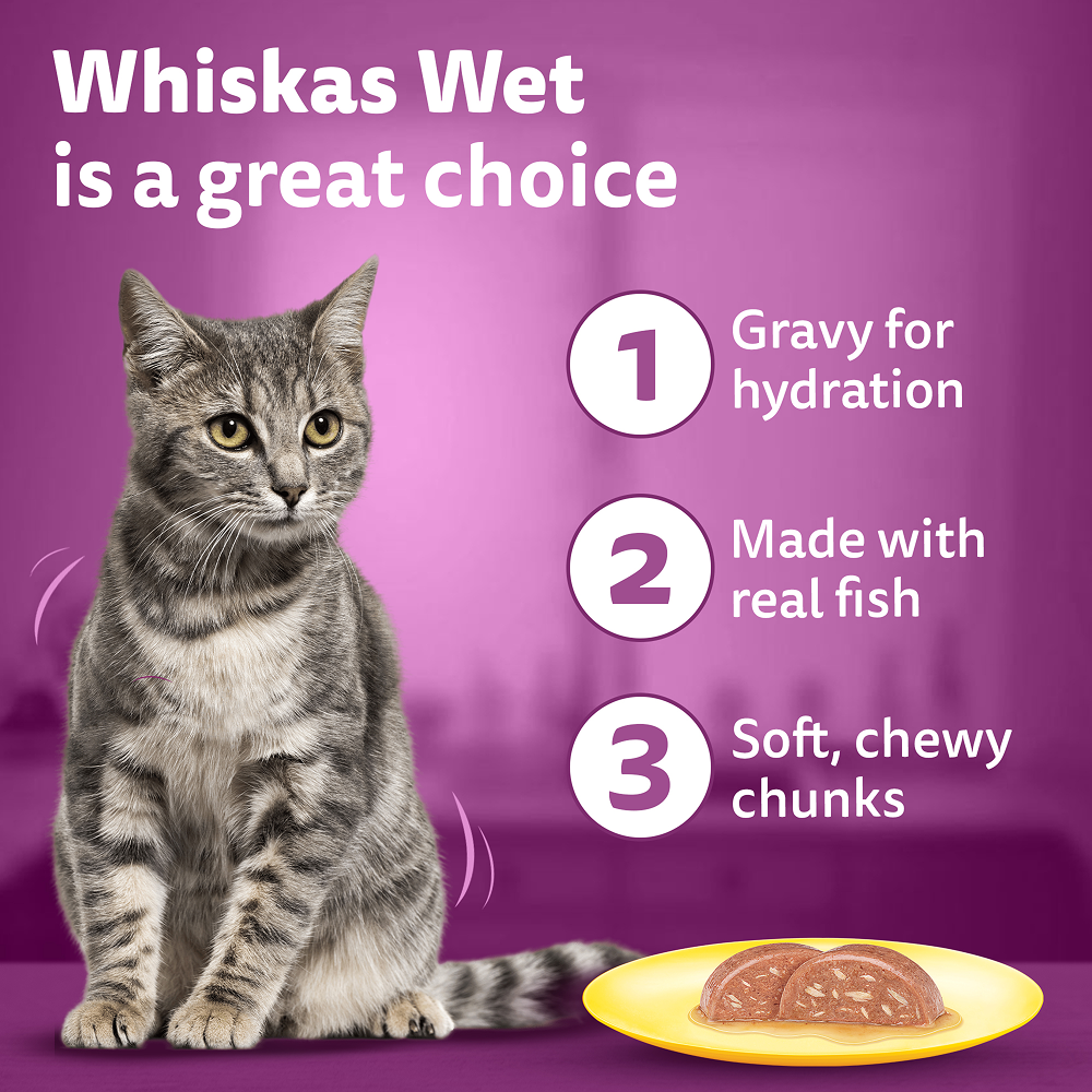 Whiskas Tuna & White Fish Adult (1+ Years) Cat Wet Food