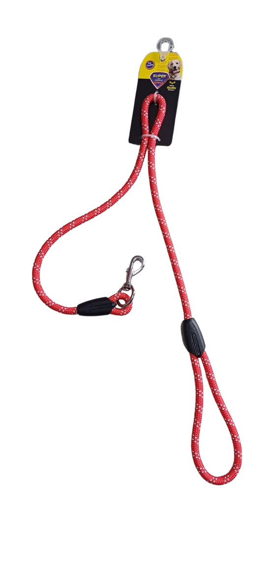 Paw Store brand Nylon Rope Leash Red for Dogs