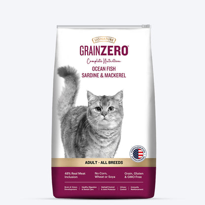 Signature Grain Zero Adult Dry Cat Food (All Breed Formula)