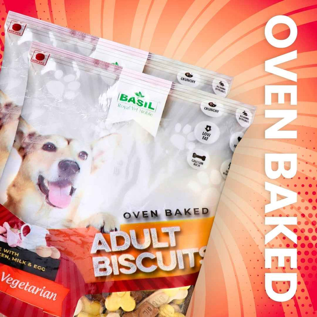 Dog Biscuits, Chicken Flavor - Suitable for All Breeds, Large Dogs - 900 Grams