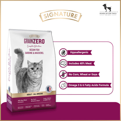 Signature Grain Zero Adult Dry Cat Food (All Breed Formula)