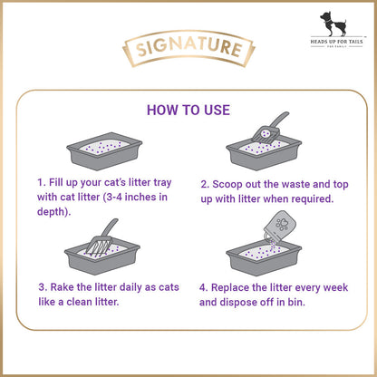 Signature Grain Zero Cat Litter - For All Cats And Small Animals - 8 kg