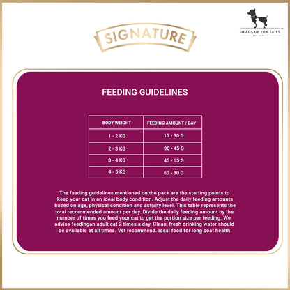 Signature Grain Zero Adult Dry Cat Food (All Breed Formula)
