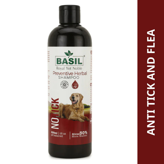 Basil Herbal No Ticks Dog Shampoo