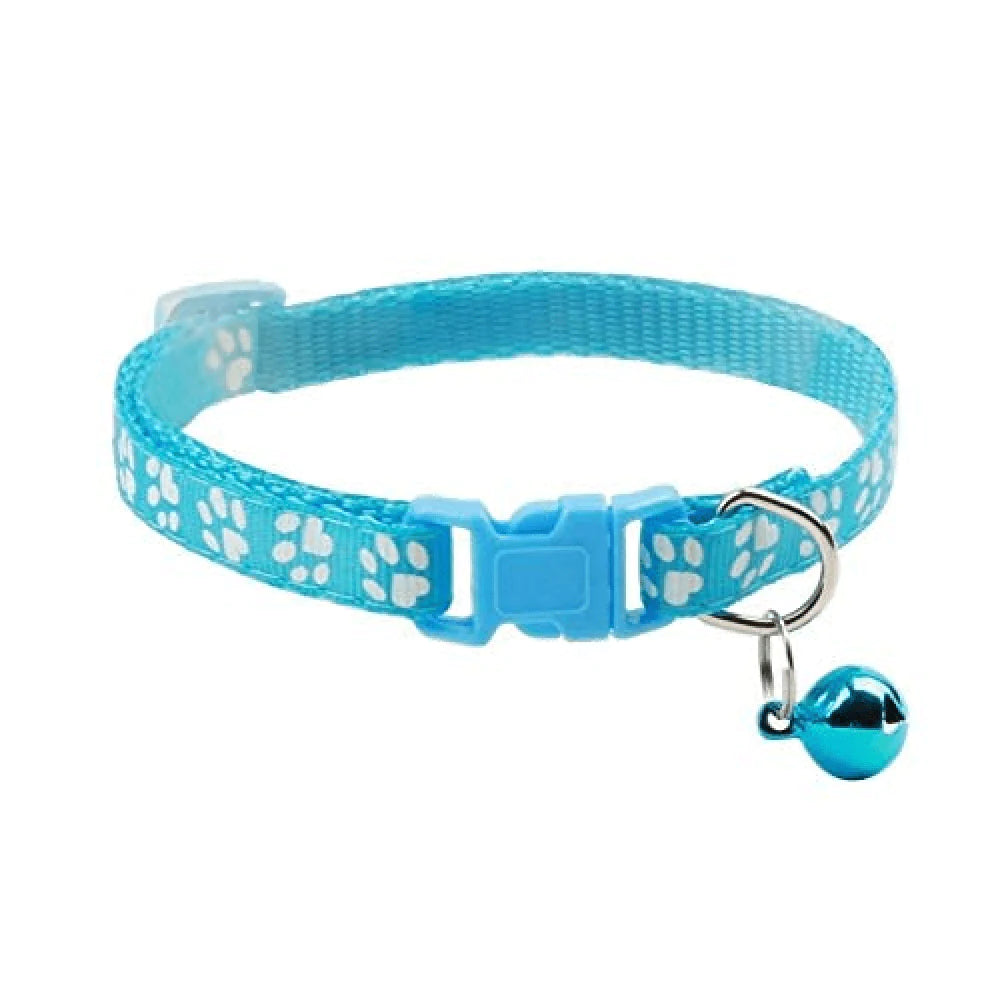 Basil Printed Collar for Cats & Puppies (Blue)