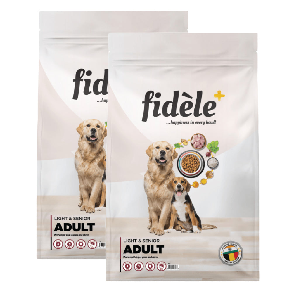 Fidele Plus Adult Light & Senior Dog Dry Food