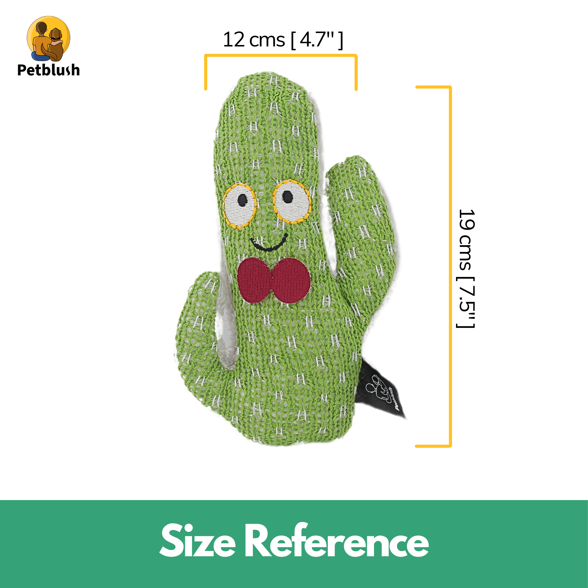 Petblush Cacti Cuddles Plush Toy for Dogs & Cats