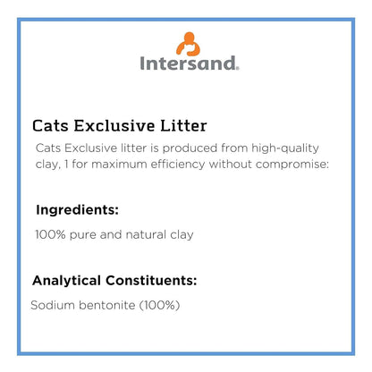 Intersand Cat Exclusive Scoopable Clumping Cat Litter - 10 kg