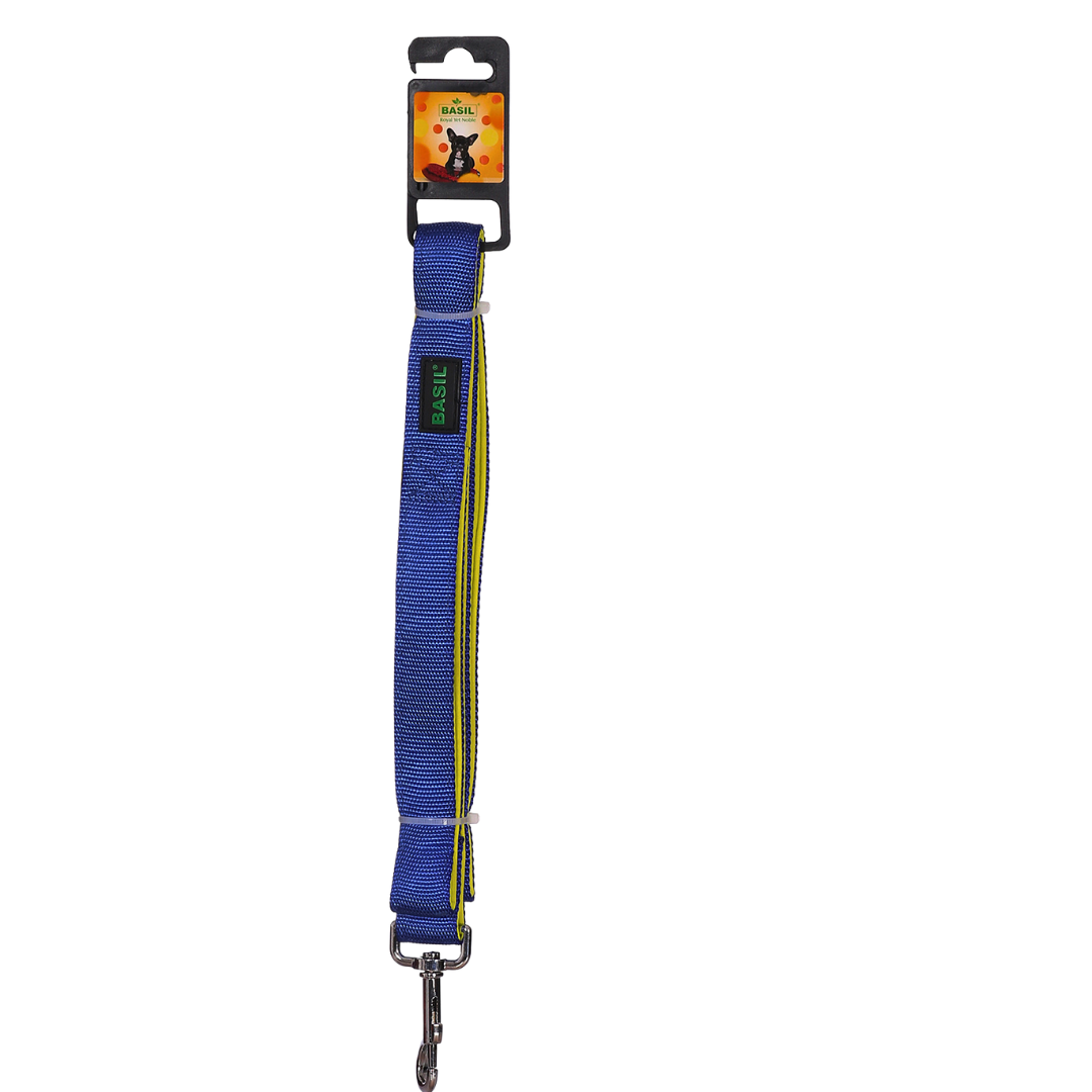Basil Padded Leash, Collar, and Harness Set for Dogs – Comfortable & Durable Walk Essential, Solid Blue
