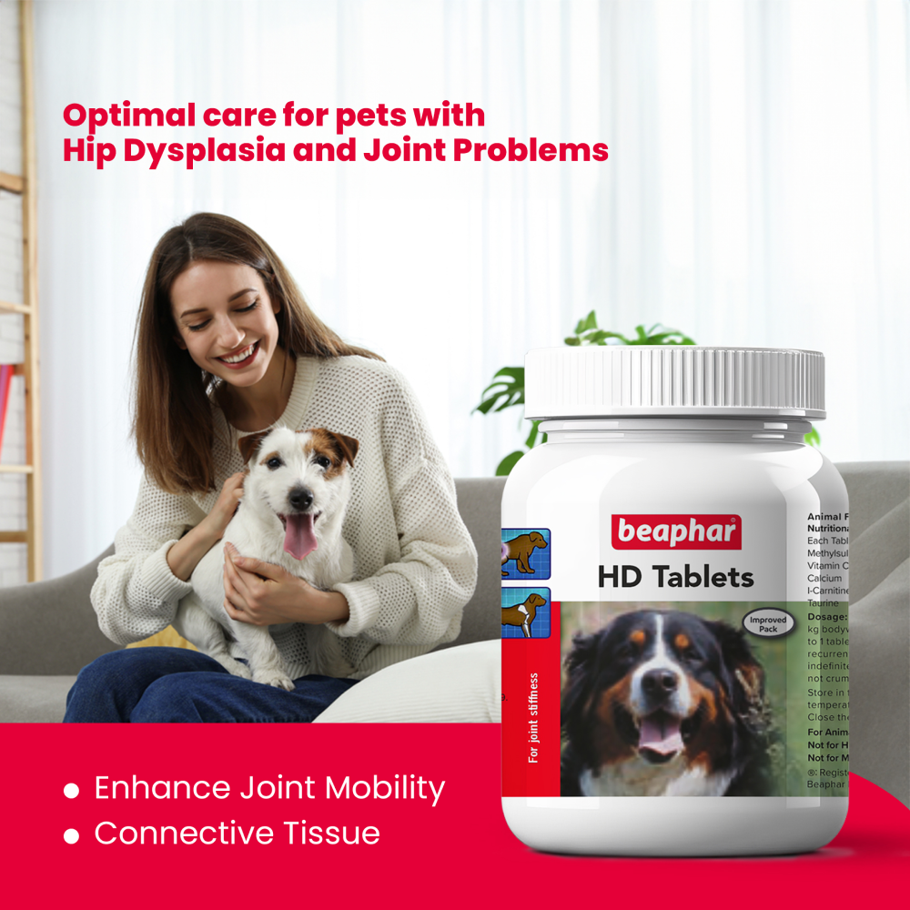 Beaphar HD Hip Dysplasia & Joint Problems Supplement Tablets for Dogs