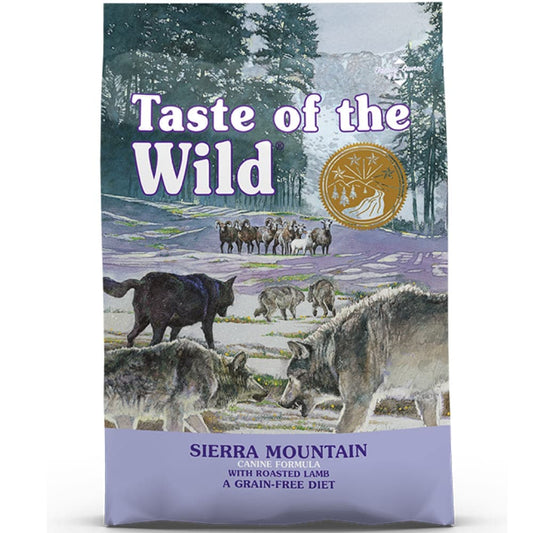 Taste of the Wild Sierra Mountain Canine Recipe with Roasted Lamb Dog Dry Food | Grain Free Formula