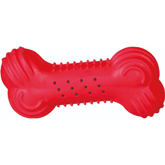 Trixie Cooling Bone Natural Rubber Toy for Dogs (Red)