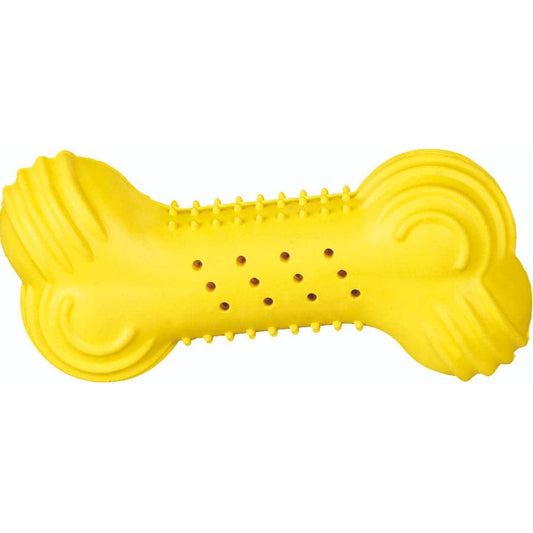 Trixie Cooling Bone Natural Rubber Toy for Dogs (yellow)