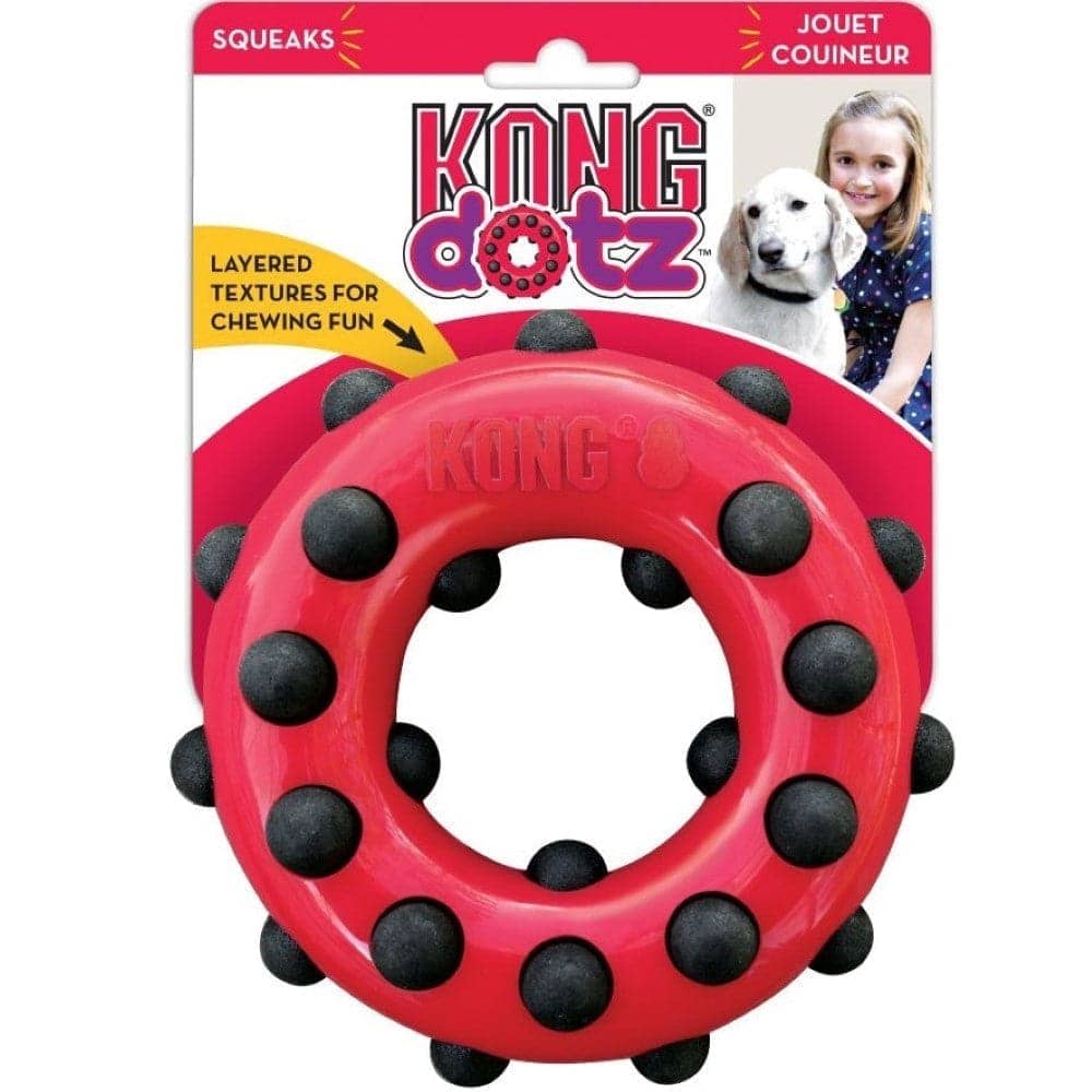 Kong Dotz Circle Toy for Dogs | For Aggressive Chewers