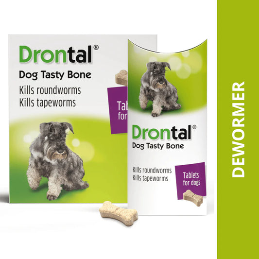 Drontal Plus Tasty Dog Deworming Tablet (pack of 6 tablets)