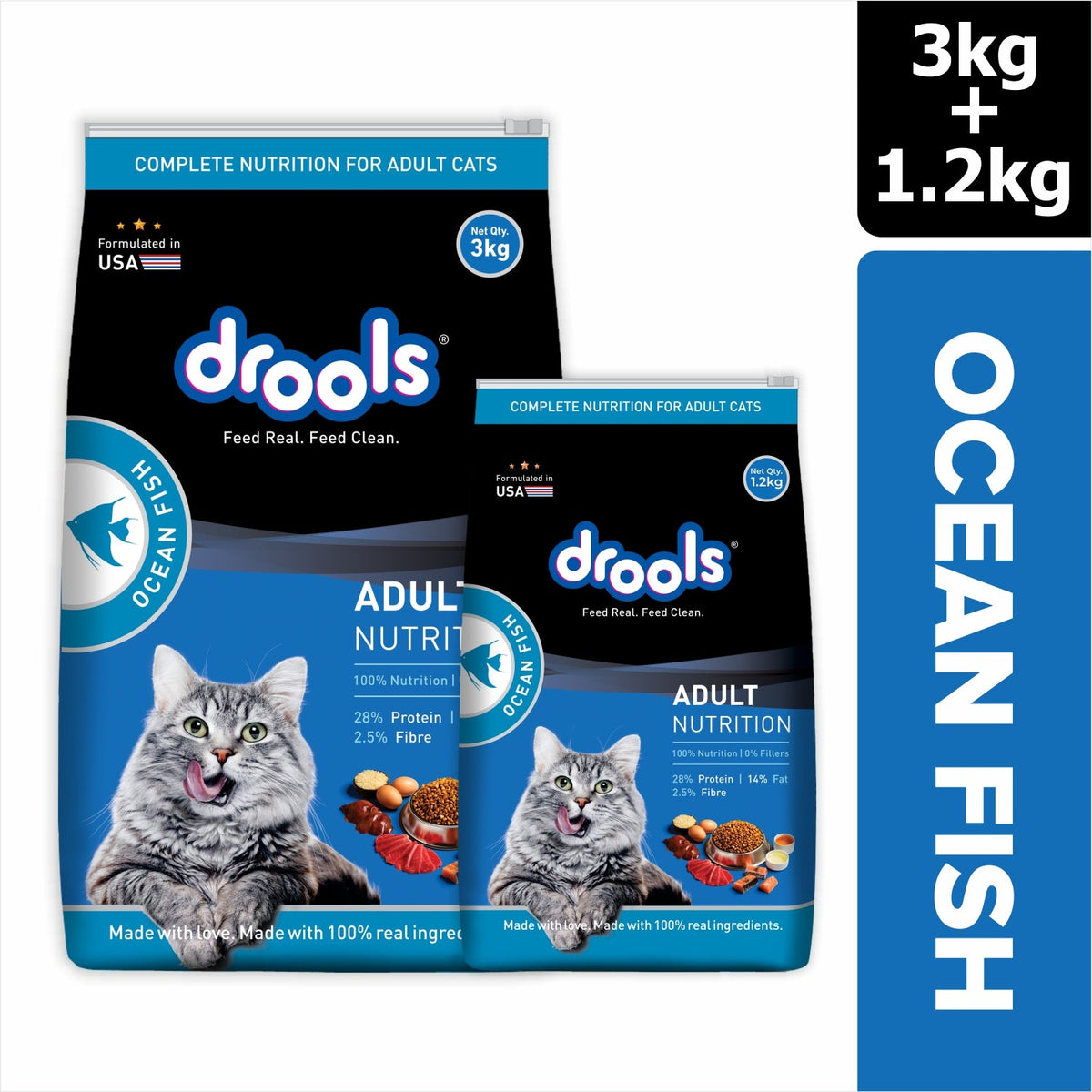 Drools Ocean Fish Adult Cat Dry Food – Paw Store