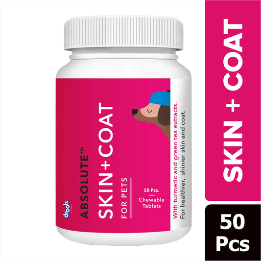 Drools Absolute Skin & Coat Supplement Tablets for Dogs