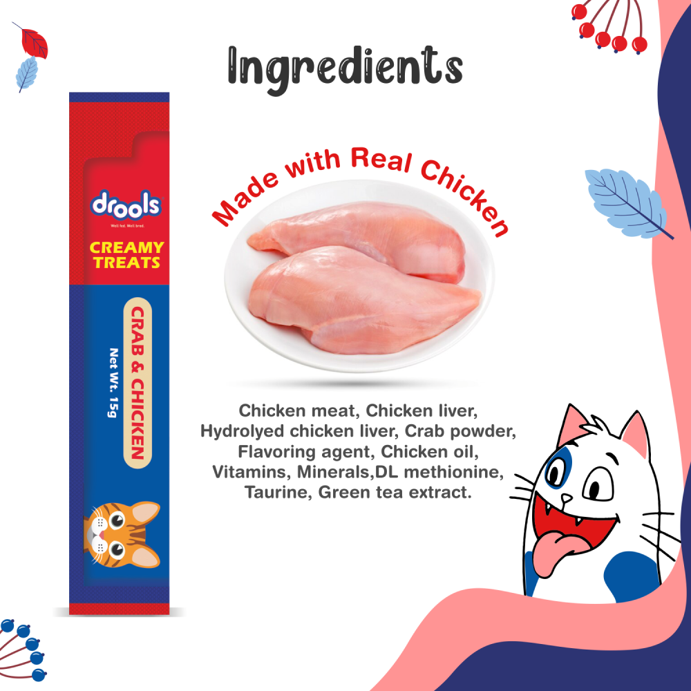 Drools Crab & Chicken Creamy Cat Treats