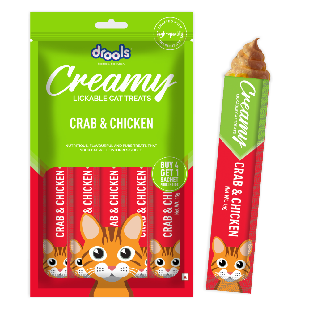 Drools Crab & Chicken Creamy Cat Treats