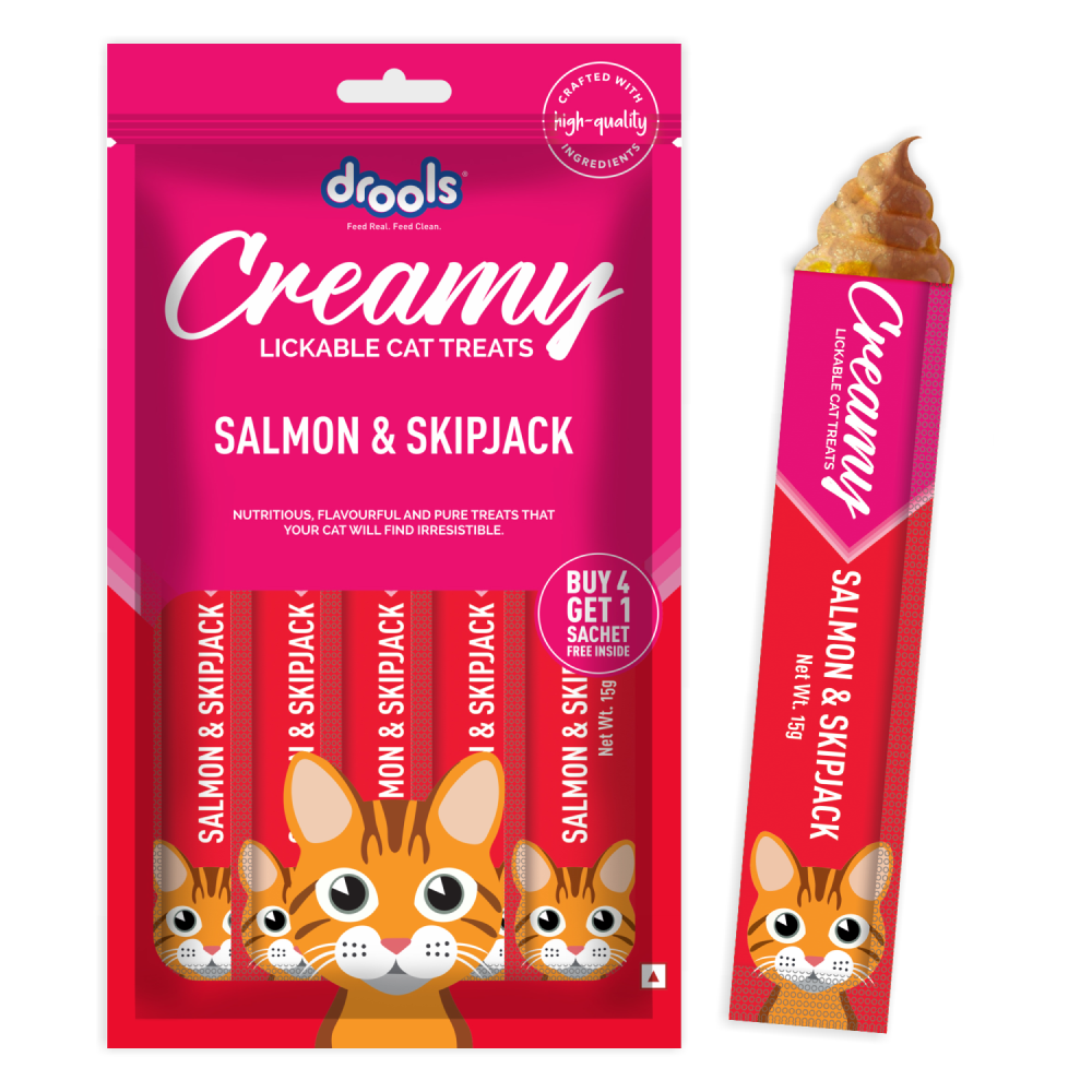 Drools Salmon & Skipjack Creamy Cat Treats