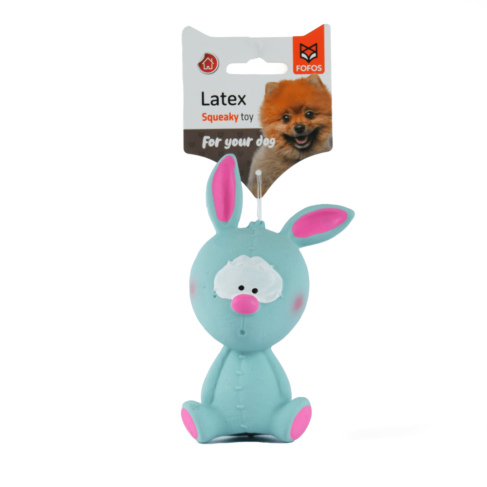 Fofos Latex Bi Rabbit Toy for Dogs | For Medium Chewers